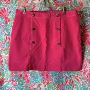 Vineyard Vines Pink Corduroy Skirt